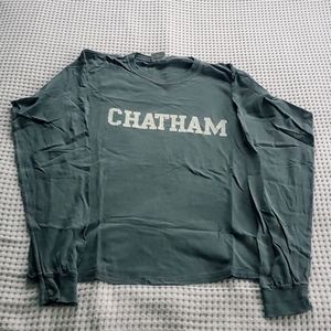 Chatham Mass, long sleeve t-shirt, size L, Hunter Green